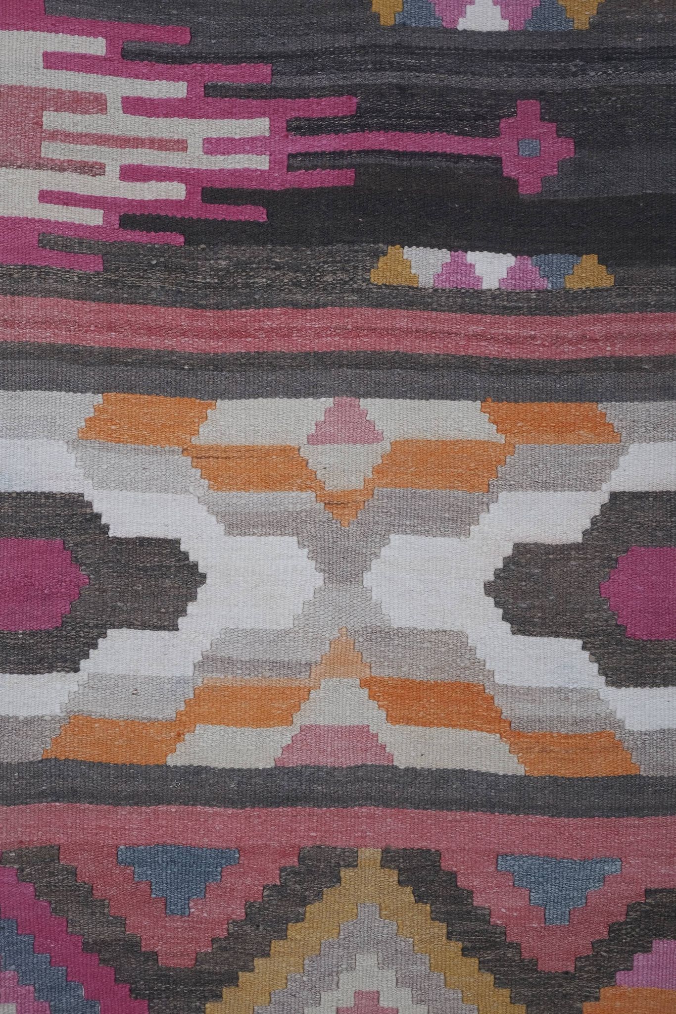 Tapis vintage turc de Oushak, tissé à la main 78x274 cm