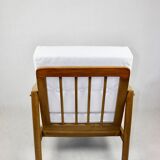 Vintage Armchair in White Ivory, 1970s
