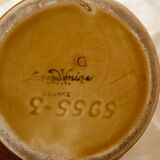 Pichet carafe en céramique barbotine sarreguemines  1/2l