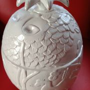 Seau à glaçons - ananas - liège laqué blanc - deco animaux végétaux