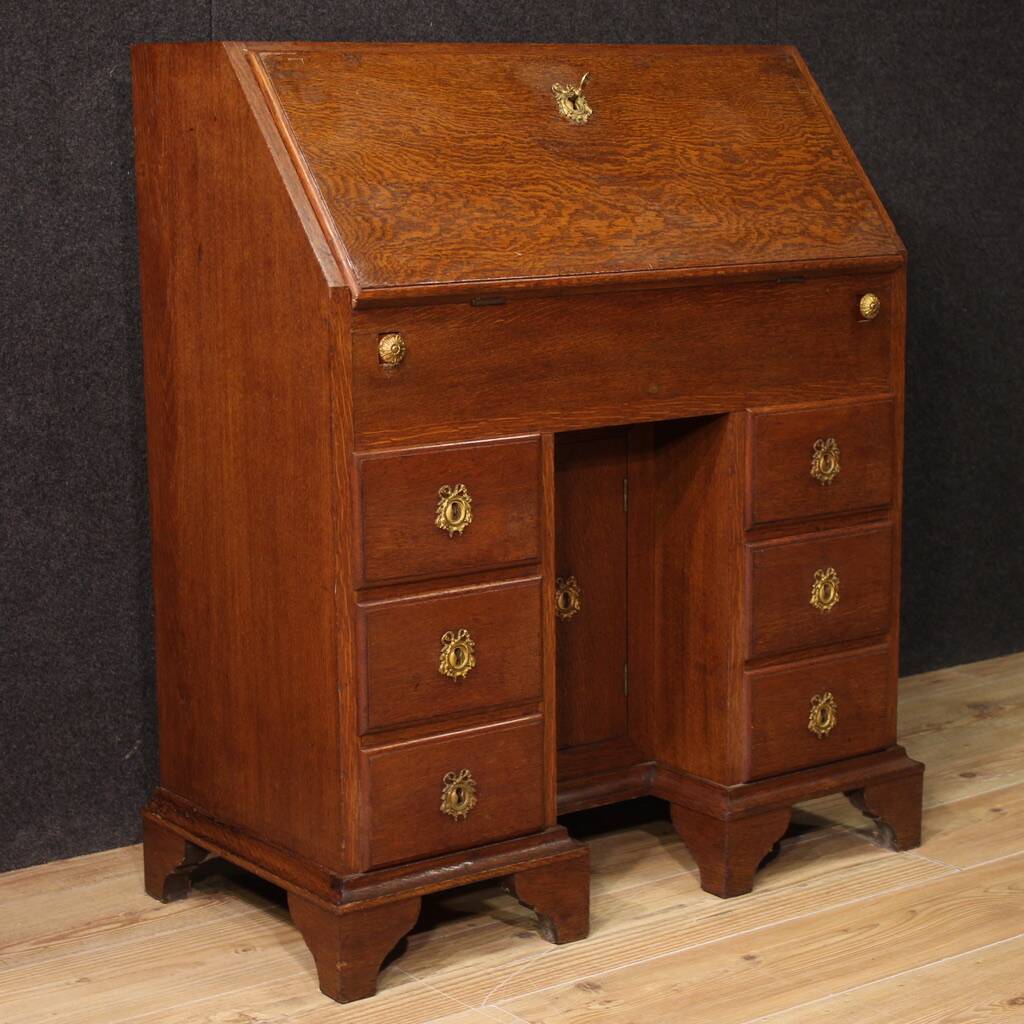20th century Dutch oak desk