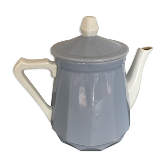 Cafetière théière bleue années 50