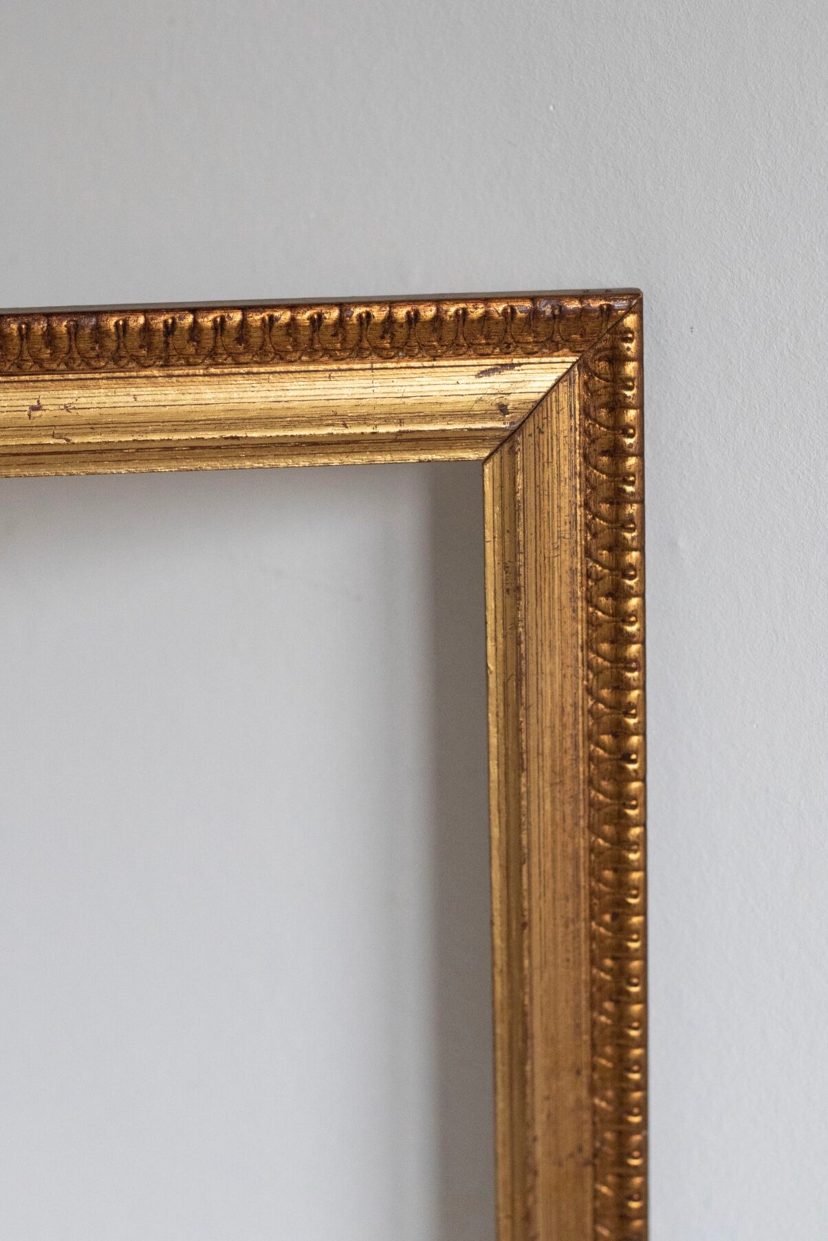 Old gilded wooden frame