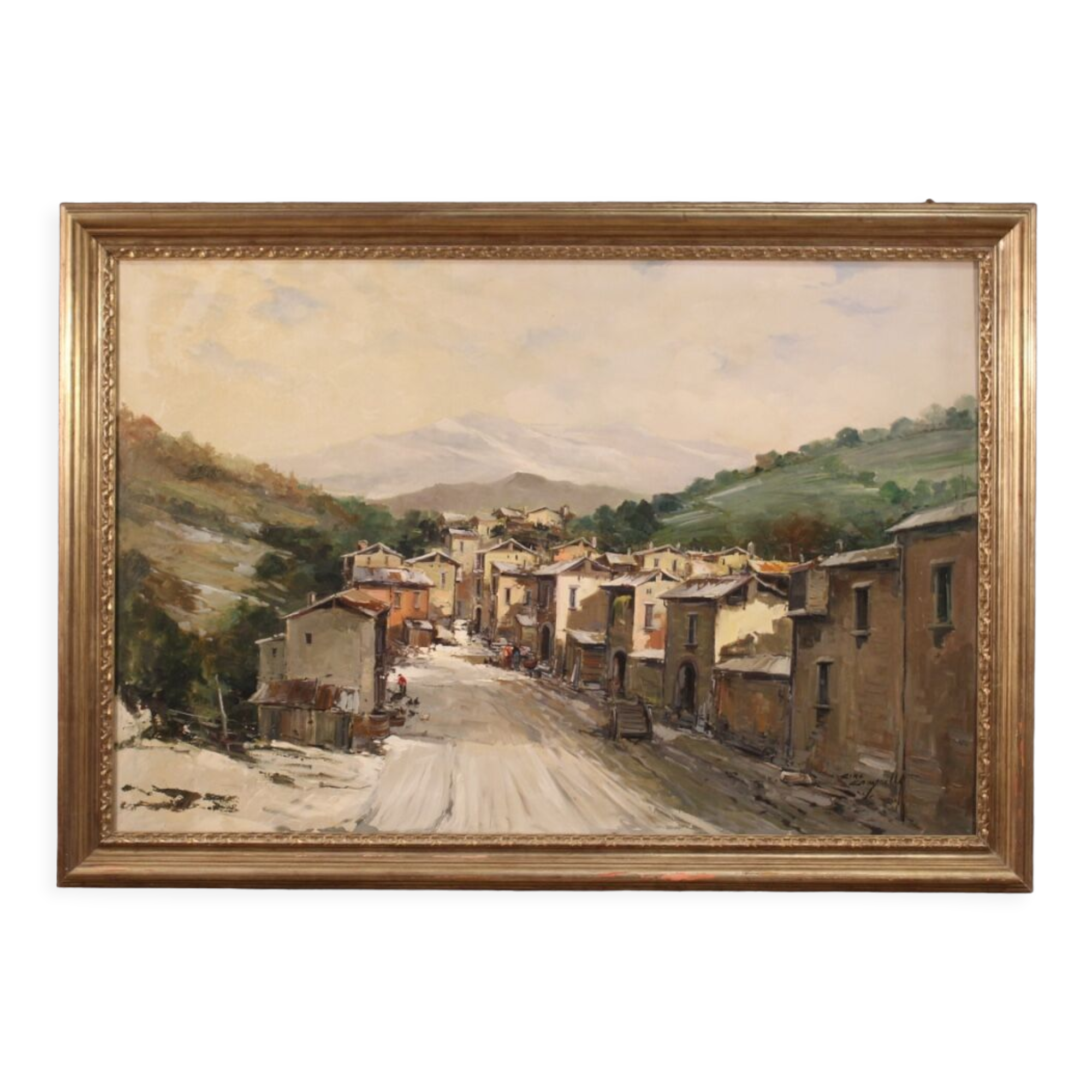 Signed Italian landscape painting from the 20th century