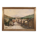 Signed Italian landscape painting from the 20th century
