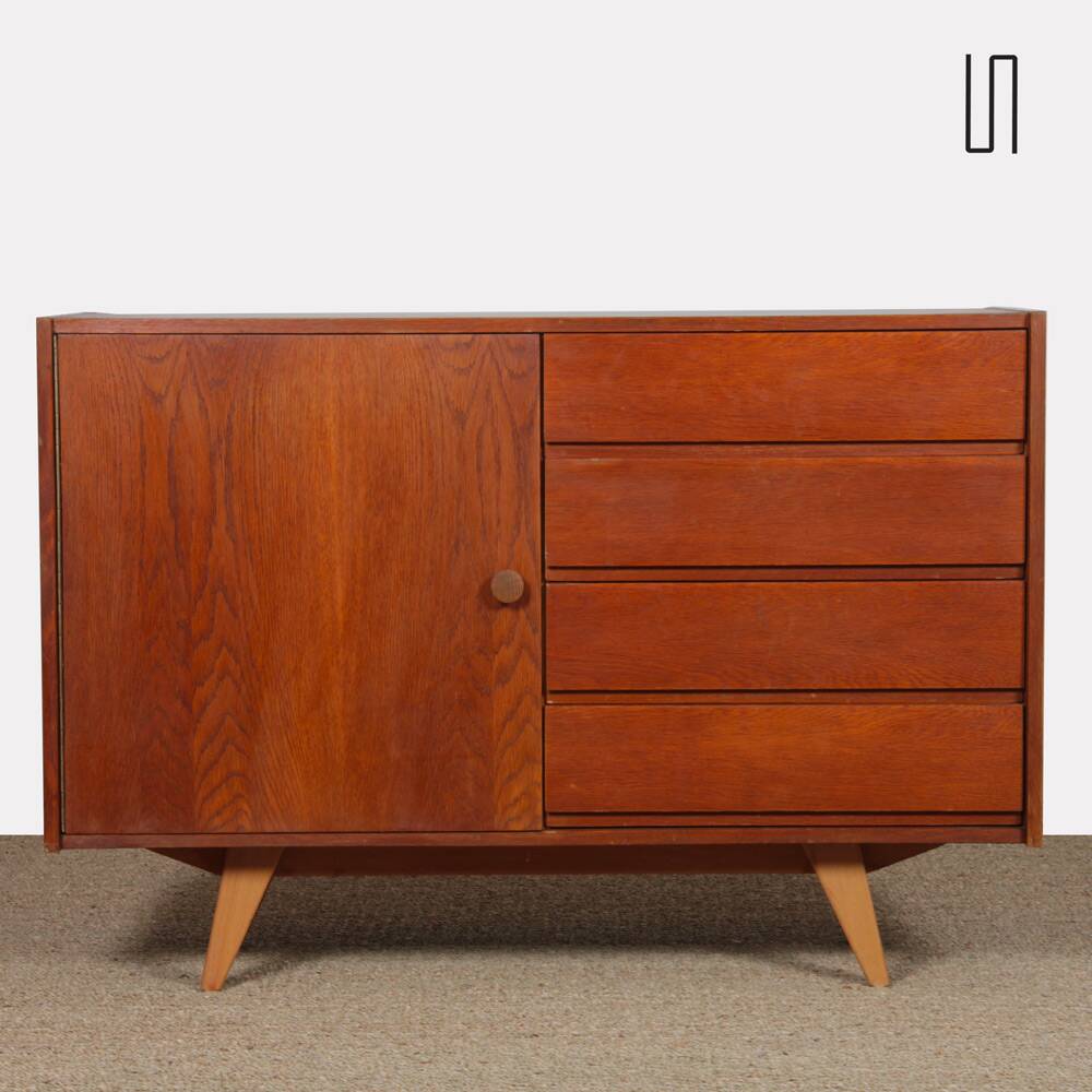 Vintage chest of drawers, Jiroutek for Interier Praha, model U-458, circa 1960