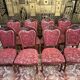 2x8 wooden and fabric chairs