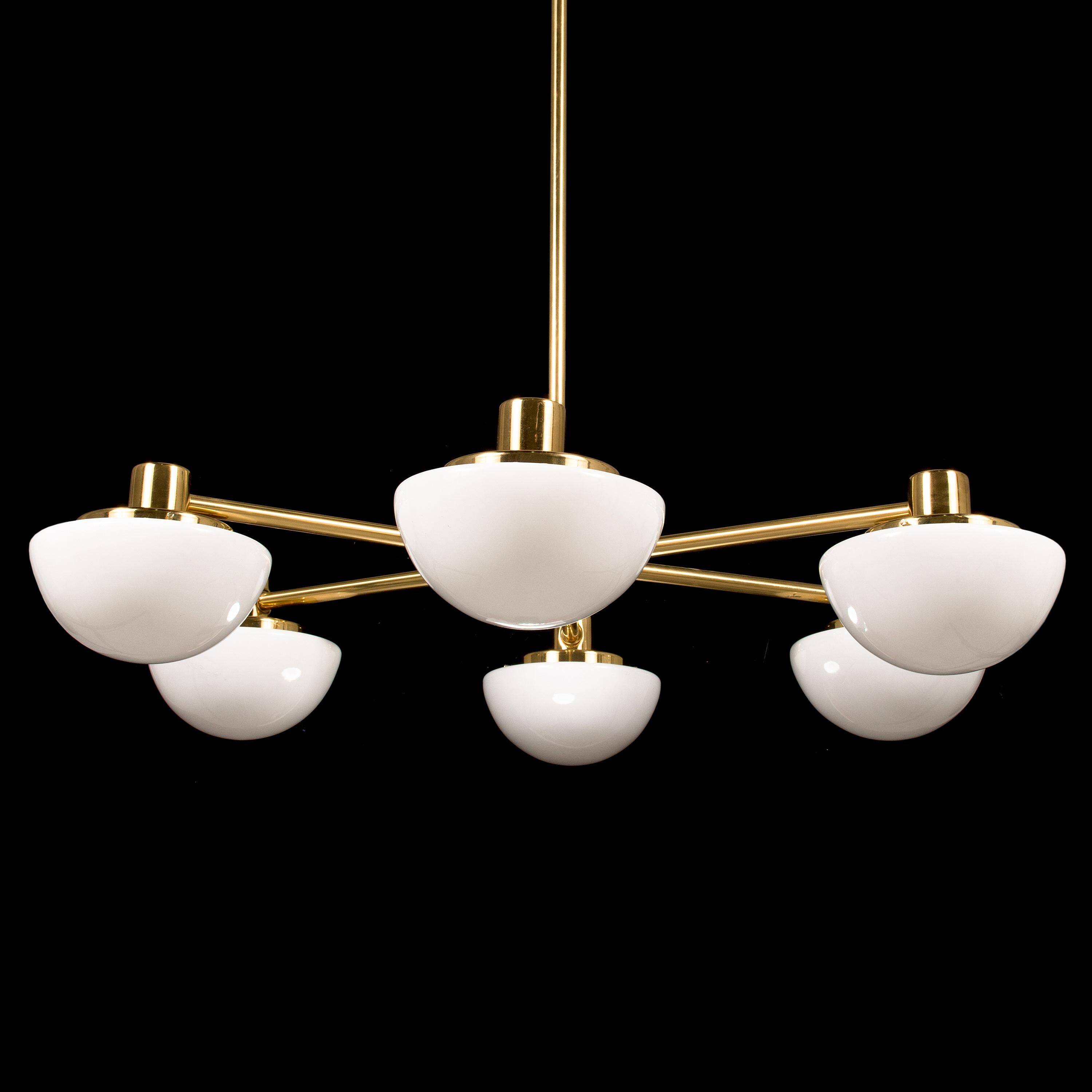Chandelier Klaus Michalik Model Bau for Stockman Orno, Sweden, 1960