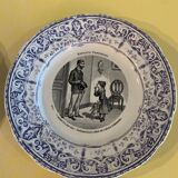 Set of 4 talking plates