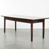 Antique Early 19th Century English 6-Person Dining Table with Walnut Top