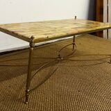 Coffee table in stone marquetry