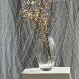 Vase transparent en verre H22