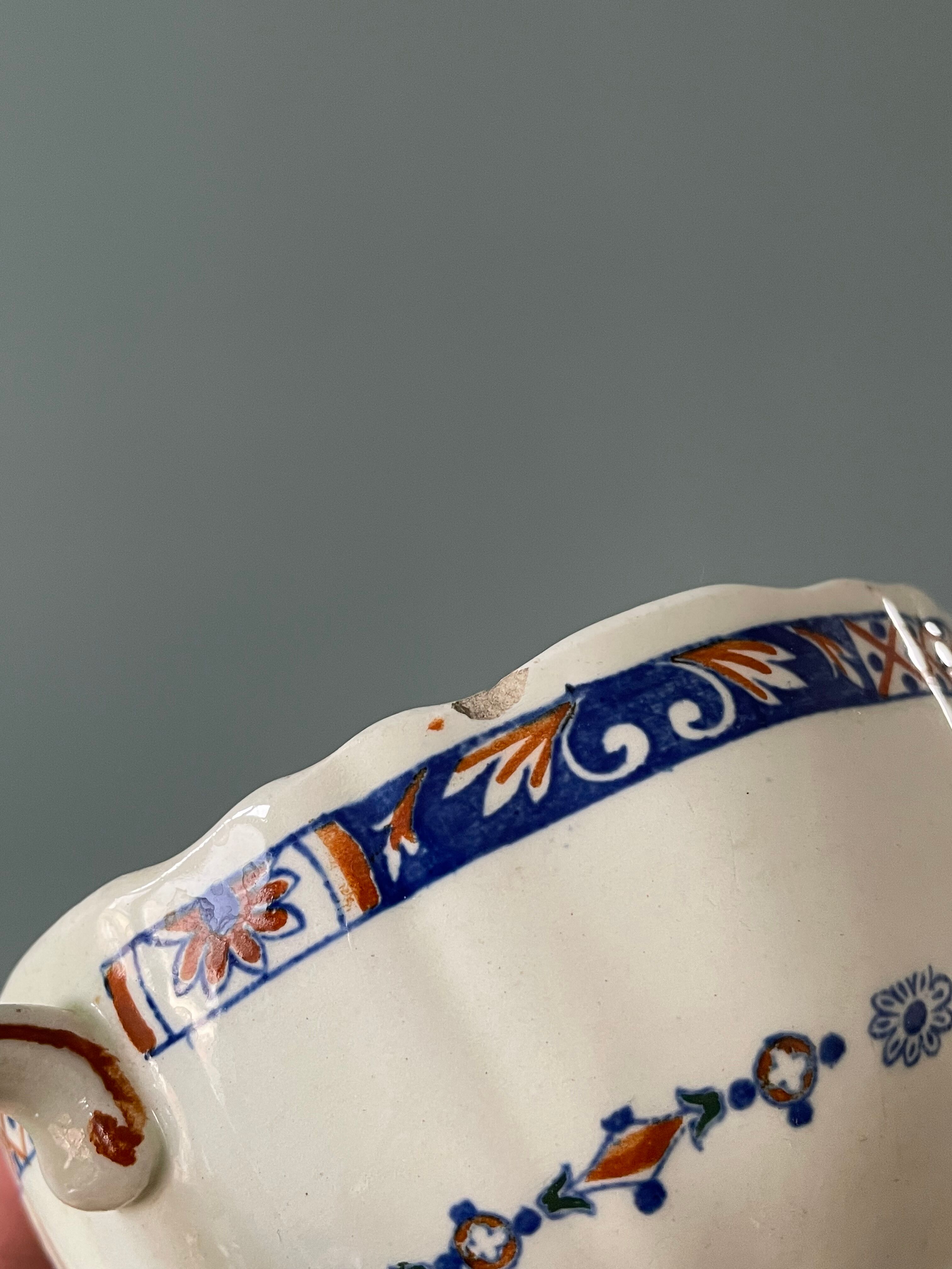 Coffee service Émile Bourgeois Grand Dépôt, décor Rouen XIXth