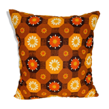 Vintage 70s flower cushion 38 x 38 cm