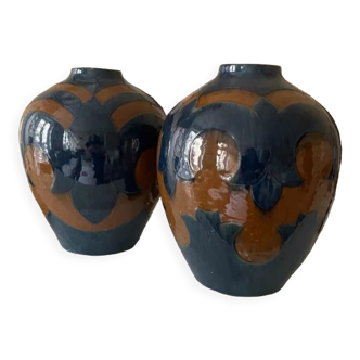 Pair of art deco vases by Brusset