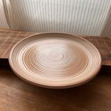 Assiette en grès à spirale