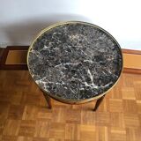 Bouillotte table with grey marble