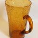 Biot carafe, amber glass, 1970s, height 21 cm