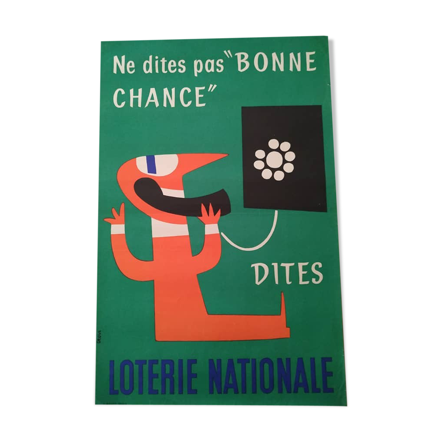 Former Grove National Lottery poster 1955