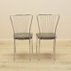 Ensemble de chaises en métal, dossier en forme d'éventail, danois, années 1980.