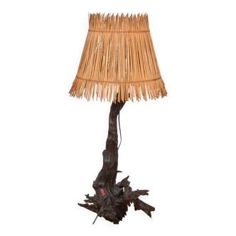 Lampe pieds racine brutaliste