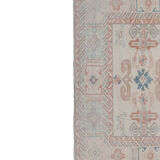 Vintage turkish kars rug with romantic mid-century modern style 5'8" x 8'6"