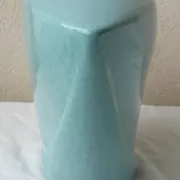 Turquoise ceramic vase