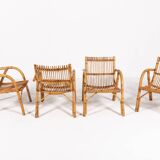 1970's Italian Design Rattan Indoor/Outdoor Set