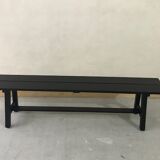 Black patinated bench