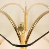 Tavolo in Cristallo e Ottone 1970 Manifattura Italiana