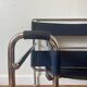 Wassily armchair by Marcel Breuer, midnight blue, Italian edition