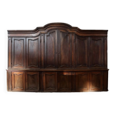 Antique walnut and poplar buffet, Italy 18th century