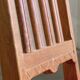 Vintage 1940s/50s Solid Oak Danish Farmhouse Chairs, Baroque style set of 4