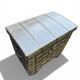Small Anglo-Indian rolling chest in exotic wood from the 20th century.