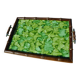 Plateau en bois imitation bambou