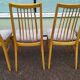 Lot de 8 chaises scandinave bois et tissu