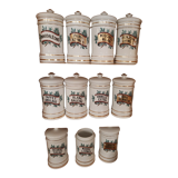 Lot of old medicine jars