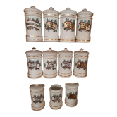 Lot of old medicine jars