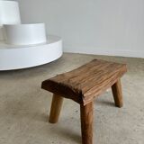 Stool in blond teak