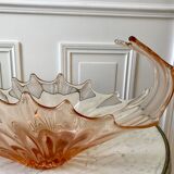 Large pink glass cup 50s-60s