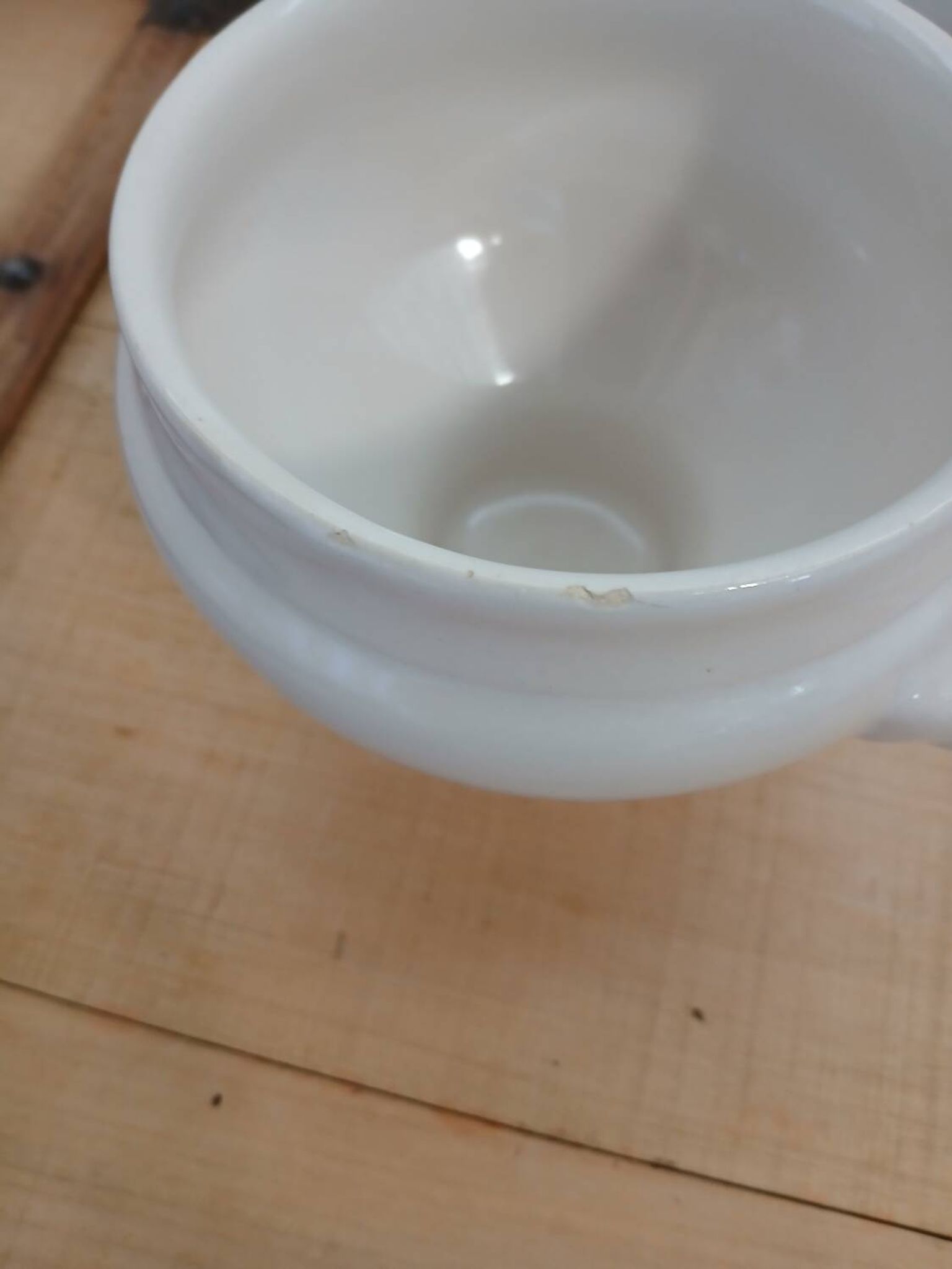 6 antique soup bowls