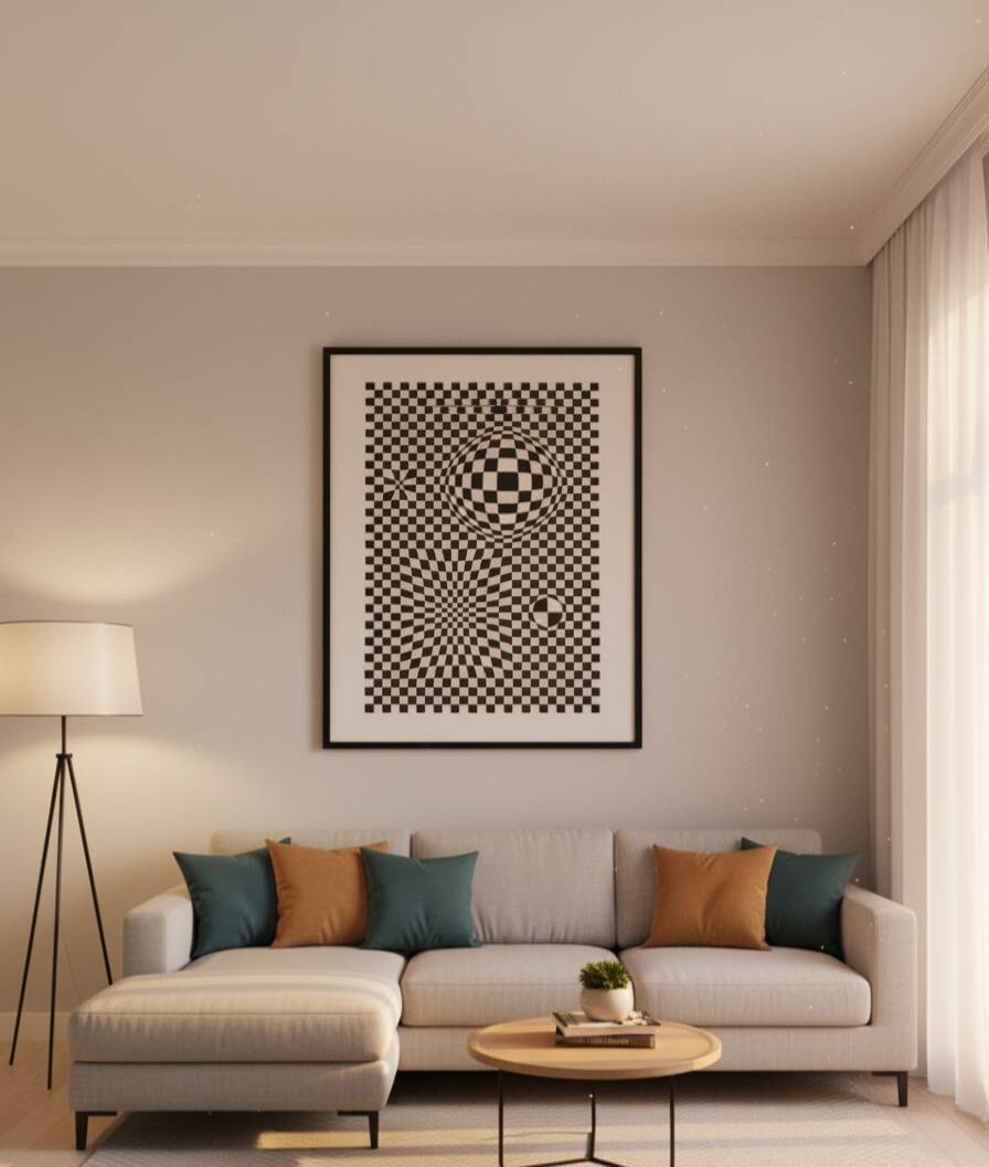 Victor Vasarely d'après œuvre copusculaire