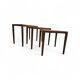 Ensemble de 3 tables gigognes en chêne massif / Henry Walter Klein pour Bramin / 1970