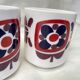 Set of 2 vintage Mobil mugs