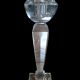 Candle holder solid crystal chandelier plain of boheme empery