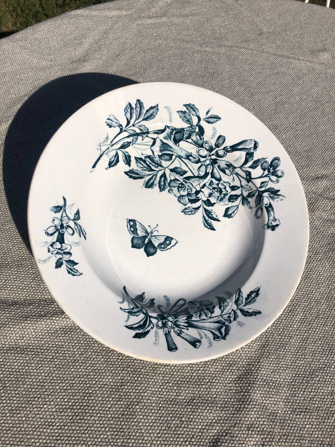 6 Badonviller soup plates Jasmin model