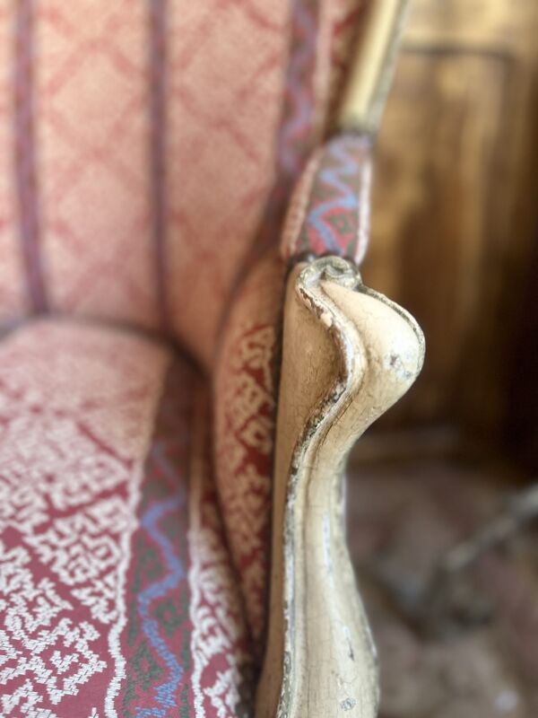 Banquette ancienne de style Louis XV – Époque Napoléon III – 110 cm