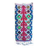 Colourful Boucherouite Berber Rug 62x120 cm