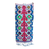 Tapis Berbère Boucherouite Coloré 62x120 cm