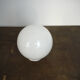 White glass globe '13